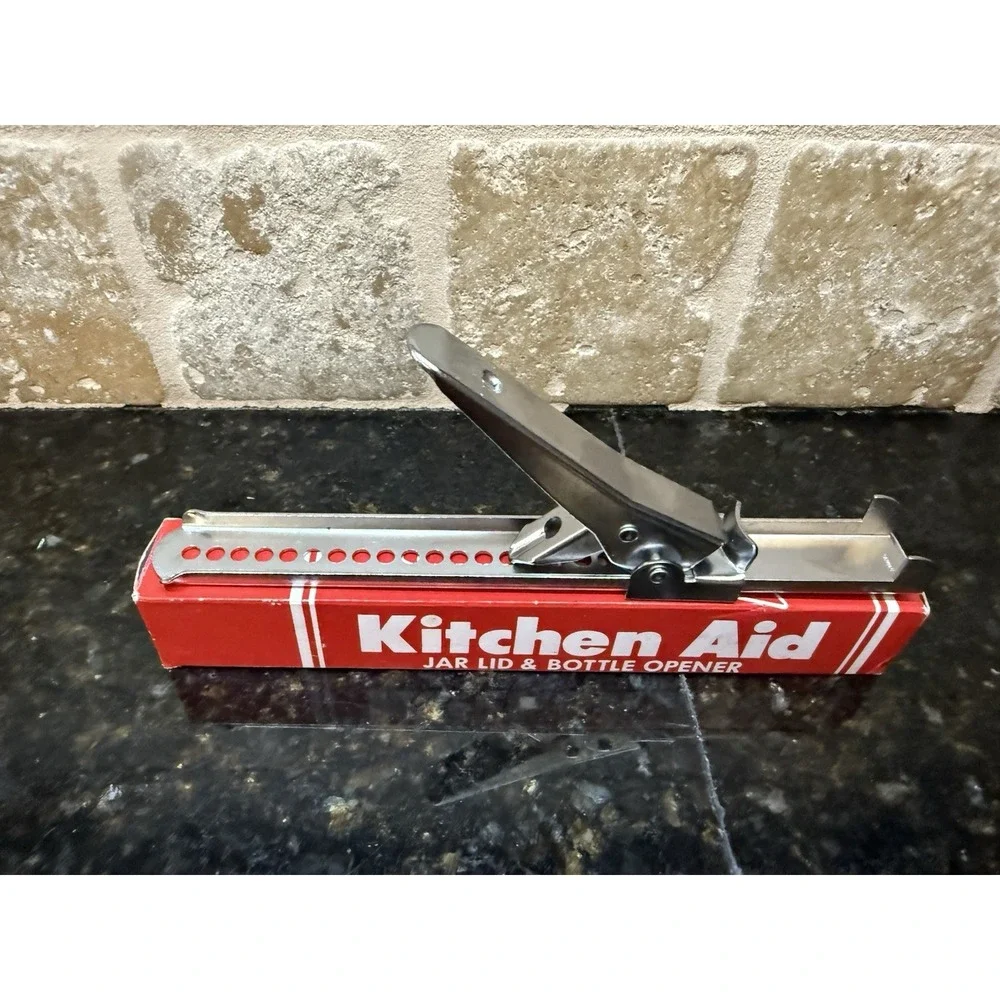Vintage KitchenAid Jar Lid Bottle Opener Adjustable Multi Tool w Original Box